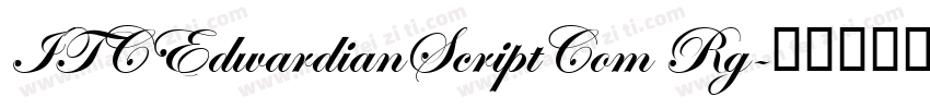 ITCEdwardianScriptCom Rg字体转换